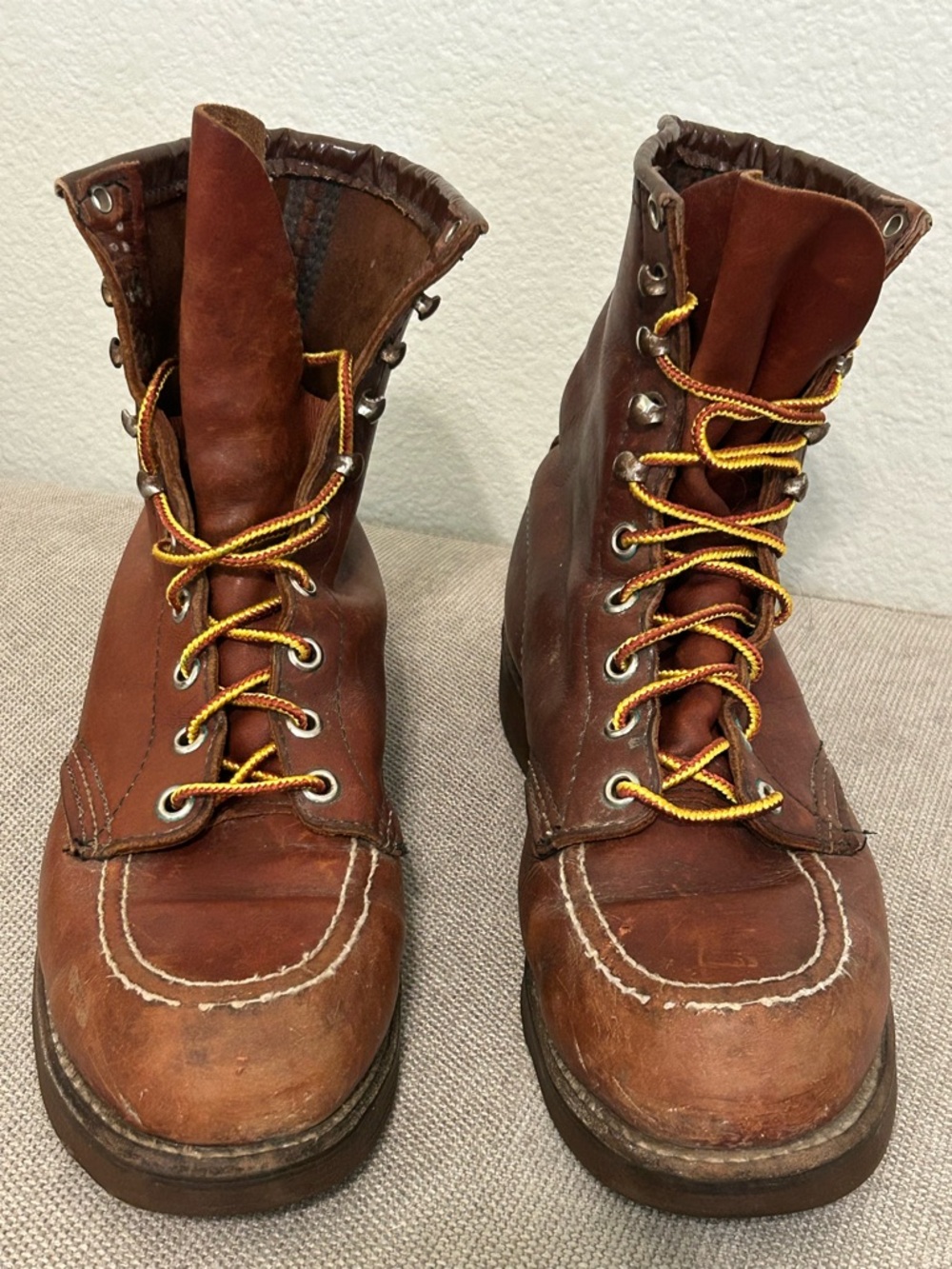VINTAGE REDWING Unisex work boots classic moc-toe